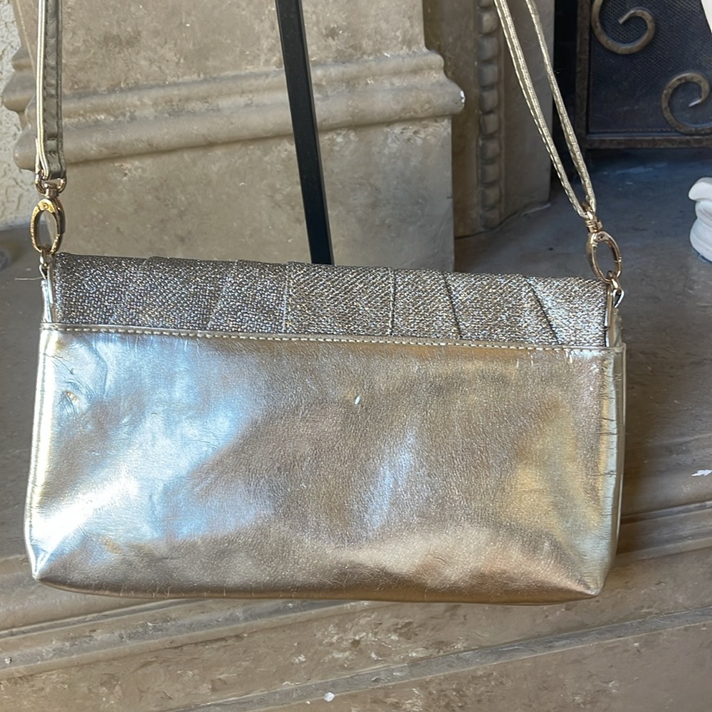 Call it Spring Gold Evening Bag Carry Shoulder - Picture 2 of 6